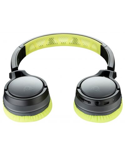 Безжични слушалки Cellularline - Sport Challenge, сиви/зелени - 3