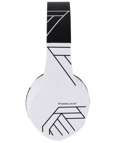 Безжични слушалки PowerLocus - P2, черни/бели - 3
