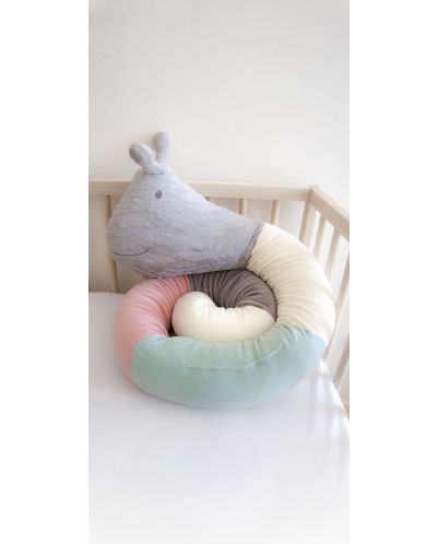 Бебешка възглавница-обиколник BabyJem - Многоцветна - 4