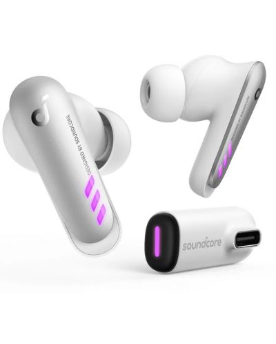 Безжични слушалки Anker - Soundcore VR P10, TWS, бели/черни - 4