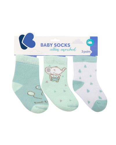 Бебешки чорапи KikkaBoo Elephant Time - Памучни, 0-6 месеца - 1