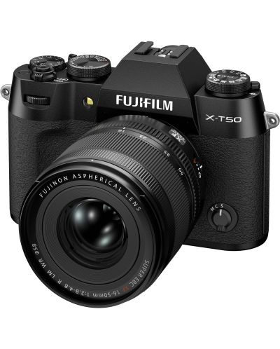 Безогледален фотоапарат Fujifilm - X-T50,  XF 16-50 mm, f/2.8-4.8, Black - 1