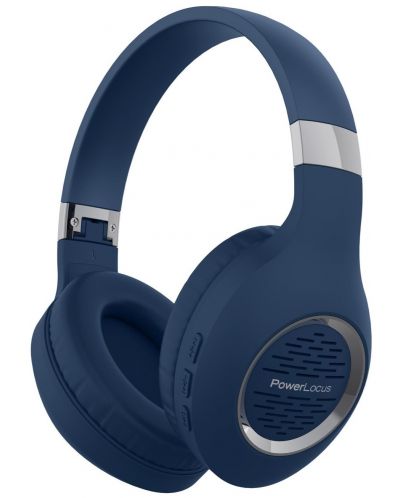 Безжични слушалки PowerLocus - P4 Plus, сини - 1