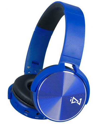 Безжични слушалки с микрофон Trevi - DJ 12E50 BT, сини - 1