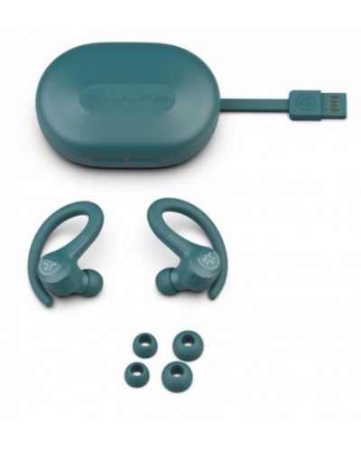 Безжични слушалки JLab - Go Air Sport, TWS, Teal - 6