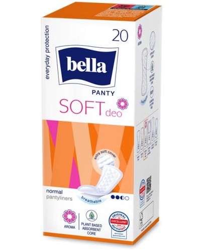 Bella Panty Soft Ежедневни дамски превръзки Deo, 20 броя - 1