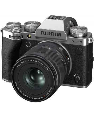 Безогледален фотоапарат Fujifilm - X-T5, XF 16-50 mm, f/2.8-4.8, Silver - 1