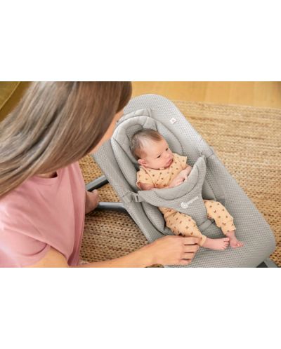 Бебешки шезлонг 3 в 1 Ergobaby - Evolve, Light Grey - 5