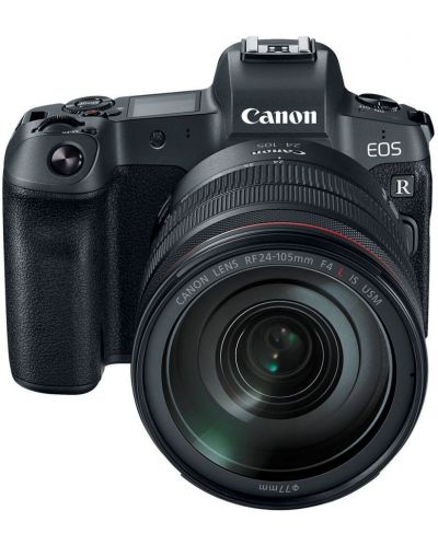 Безогледален фотоапарат Canon - EOS R, RF24-105, f/4-7.1, черен - 1