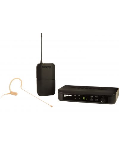Безжична микрофонна система Shure - BLX14E/MX53, черна - 2