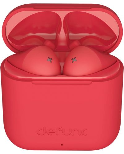 Безжични слушалки Defunc - TRUE GO Slim, TWS, червени - 4