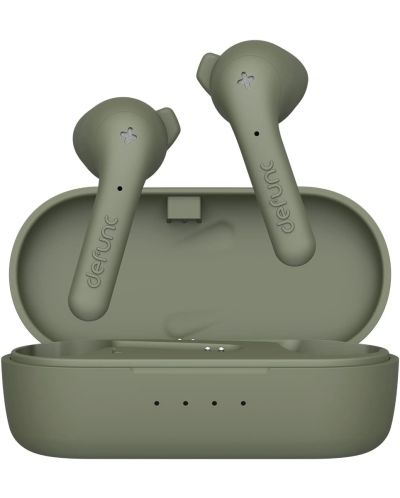 Безжични слушалки Defunc - True Basic, TWS, зелени - 1