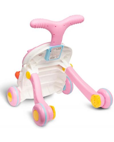 Бебешка проходилка 2 в 1 Caretero Toyz - Spark, Pink  - 2