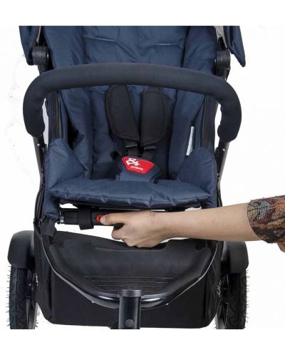 Бебешка количка за едно или породени деца Phil & Teds - Sport V5, Синя - 3