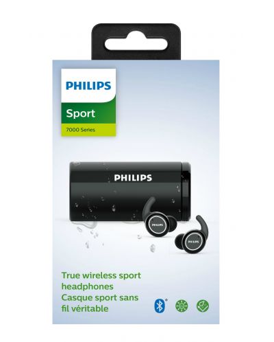 Безжични слушалки Philips - ActionFit TAST702BK, черни - 3