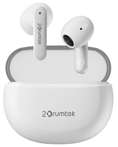 Безжични слушалки A4tech - B20 2Drumtek, TWS, бели - 3