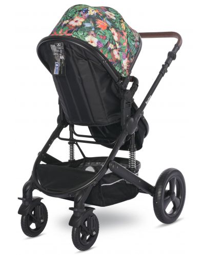 Бебешка количка с твърд кош Lorelli - Boston, Tropical Flowers - 7