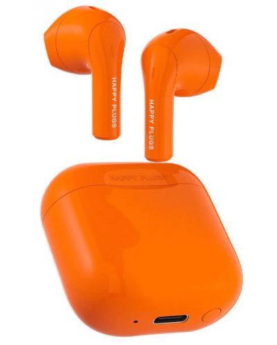Безжични слушалки Happy Plugs - Joy, TWS, оранжеви - 7