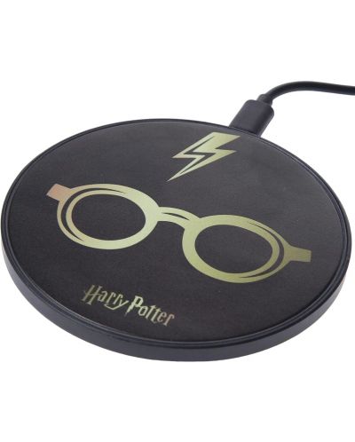 Безжично зарядно Warner Bros - Harry Potter, 10W, черно - 2