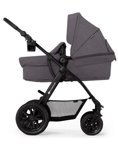 Бебешка количка 3 в 1 KinderKraft - Xmoov, тъмносива - 8