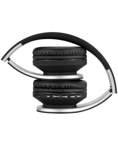 Безжични слушалки PowerLocus - P1, черни/сребристи - 4