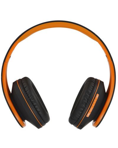 Безжични слушалки PowerLocus - P2, черни/оранжеви - 3