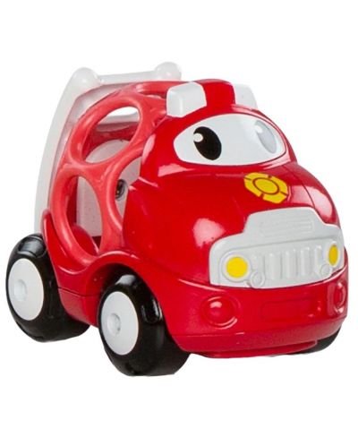 Бебешка играчка Bright Starts - Go Grippers Vehicle, пожарна кола - 1