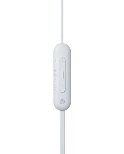 Безжични слушалки с микрофон Sony - WI-C100, бели - 3