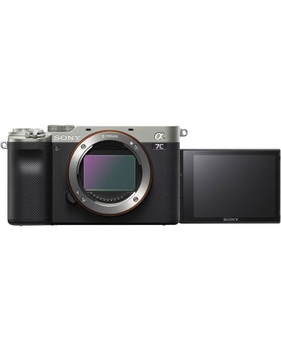 Безогледален фотоапарат Sony - Alpha 7C, 24.2MPx, Silver - 3