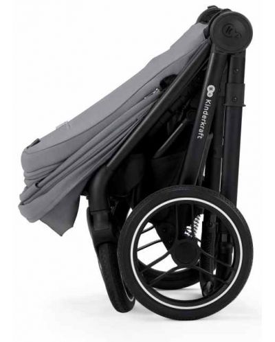 Комбинирана бебешка количка 2 в 1 KinderKraft - Nea, Platinium Grey - 8