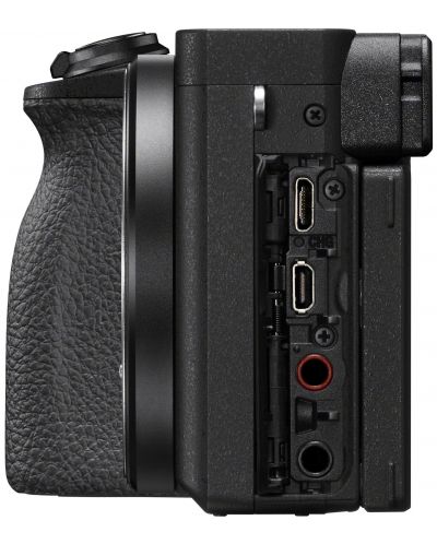 Безогледален фотоапарат Sony - A6600, 24.2MPx, черен - 3