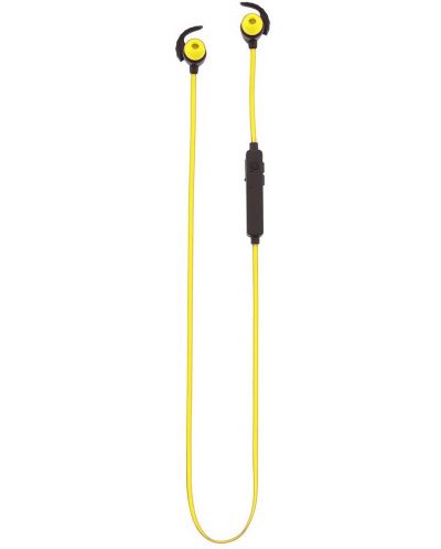 Безжични спортни слушалки с микрофон Tellur - Speed, жълти - 1