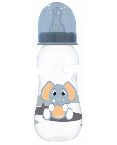 Бебешко шише Lorelli Baby Care - 250 ml, синьо - 1