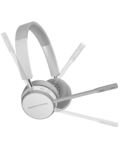 Безжични слушалки с микрофон Energy Sistem - Office 6, бели/сиви - 3