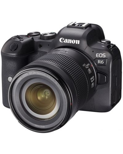 Безогледален фотоапарат Canon - EOS R6, RF 24-105mm, f/4-7.1 IS STM, черен - 2