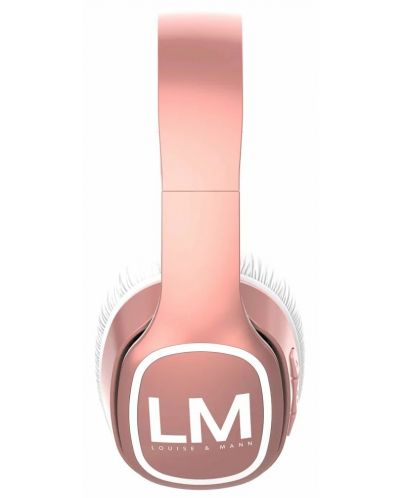 Безжични слушалки PowerLocus - Louise&Mann Symphony, розови/бели - 2