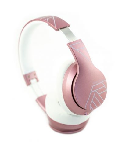 Безжични слушалки PowerLocus - P6 Mattе, розови - 3