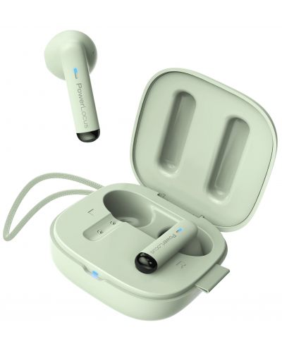 Безжични слушалки PowerLocus - PLX1, TWS, зелени - 3