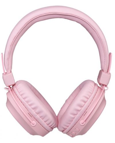 Безжични слушалки с микрофон PowerLocus - Louise&Mann 5, розови - 2