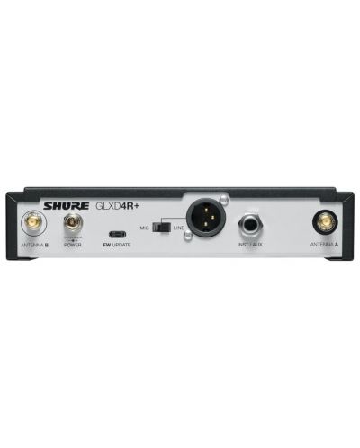 Безжична микрофонна система Shure - GLXD14R+/SM35, черна/сива - 4