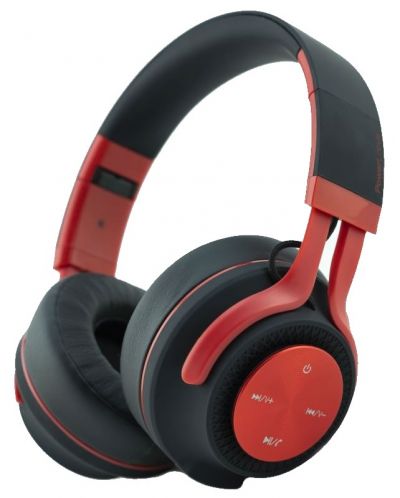 Безжични слушалки PowerLocus - P3 Matte, червени - 1