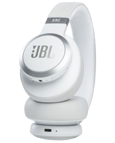 Безжични слушалки с микрофон JBL - Live 660NC, бели - 7