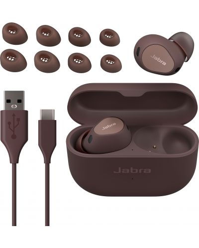 Безжични Слушалки Jabra -  Elite 10, TWS, ANC, Cocoa - 5