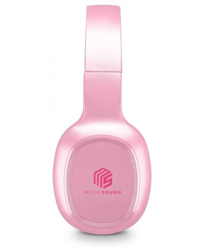 Безжични слушалки с микрофон Cellularline - Music Sound Basic, розови - 2