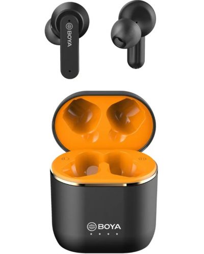 Безжични слушалки Boya - BY-AP4-B, TWS, черни - 1