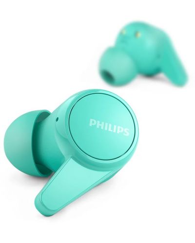 Безжични слушалки Philips - TAT1207BL/00, TWS, сини - 4