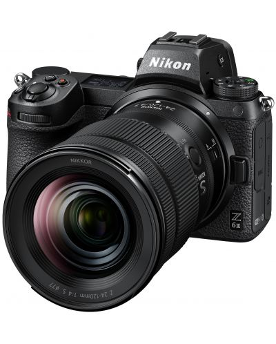 Безогледален фотоапарат Nikon - Z6 II, Nikkor Z 24-120mm, f/4S, черен - 1