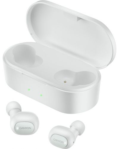 Безжични слушалки Canyon - TWS-2, бели - 1