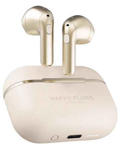 Безжични слушалки Happy Plugs - Hope, TWS, златисти - 3