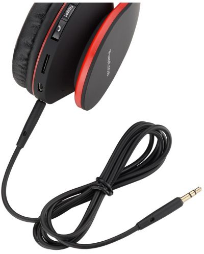 Безжични слушалки PowerLocus - P1, червени - 2